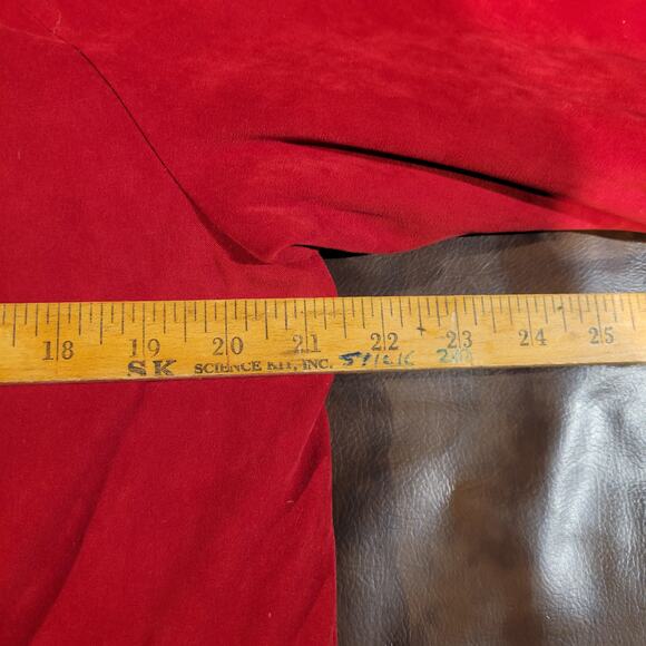 Fleet Street LTD. Removable Hood Full Zip Lined Anorak Jacket Red Womens Size M - Picture 11 of 12